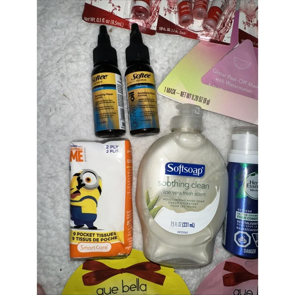 Lot Of Travel Vacation Sized Brand Name Toiletries Girls Mask Lip Self Care